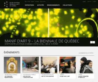 Mnbaq.org(Musée national des beaux) Screenshot