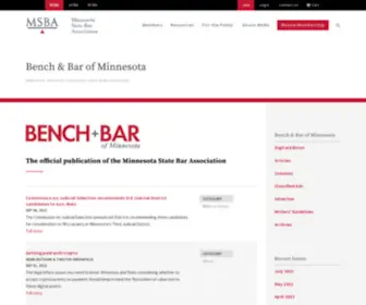 Mnbenchbar.com(Bench & Bar of Minnesota) Screenshot