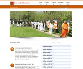 MNBV.org(A Theravada Buddhist Temple in the Midwest) Screenshot