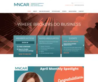 Mncar.org(Commercial Real Estate Association) Screenshot