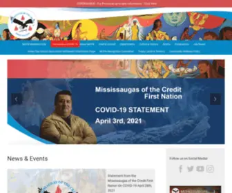 MNCFN.ca(Mississaugas of the Credit First Nation) Screenshot