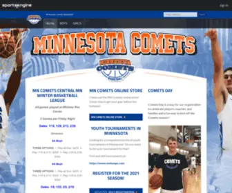 Mncomets.com(Minnesota Comets Basketball) Screenshot