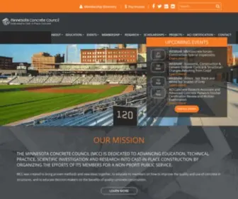 Mnconcretecouncil.com(Minnesota Concrete Council) Screenshot