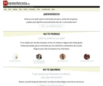 Mnemotecnia.es(Web para la difusión del arte de la memoria en español (mnemotecnia)) Screenshot