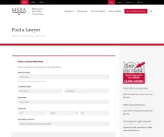 Mnfindalawyer.com(Mnfindalawyer) Screenshot