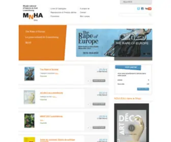 Mnha-Shop.lu(Musée National d'Histoire et d'Art Luxembourg) Screenshot