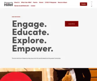 Mnhillel.org(Minnesota Hillel) Screenshot