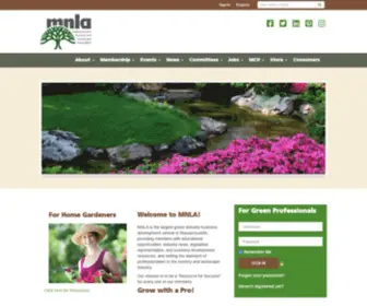 Mnla.com(Massachusetts Nursery and Landscape Association) Screenshot