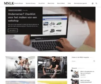 MNLK.nl(The Online Lifestyle Magazine for him) Screenshot