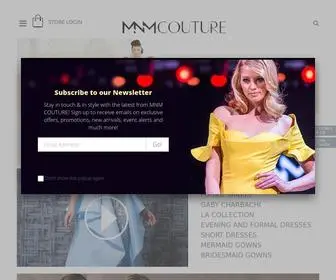 MNmcouture.com(Luxurious couture gowns wholesaler) Screenshot
