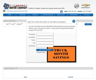 Mnmotorco.com(Minnesota Motor Company) Screenshot