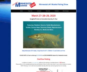 Mnmuskieexpo.com(Minnesota's #1 Muskie Fishing Show) Screenshot
