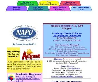 Mnnapo.org(NAPO Minnesota Chapter) Screenshot