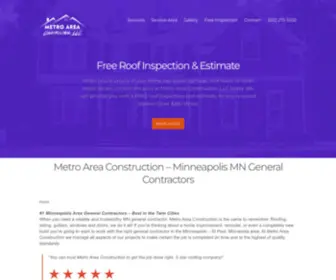 MNprocontractors.com(Metro Area Construction MN Roofing Contractors (Replacement & Repair)) Screenshot