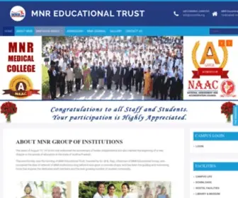 Mnrindia.org(MNR Educational Trust) Screenshot
