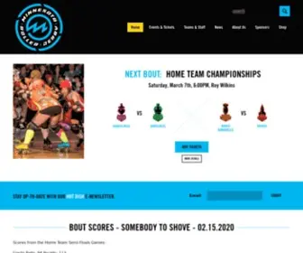Mnrollerderby.com(Minnesota Roller Derby) Screenshot