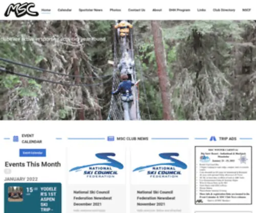 MNski.org(Midwest Sport/Ski Council) Screenshot