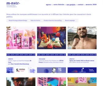 MNSTR.com(Brand strategy & storytelling agency) Screenshot