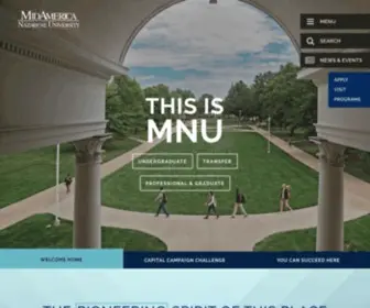 Mnu.edu(MidAmerica Nazarene University) Screenshot