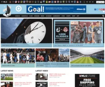 Mnufc.com(Minnesota United FC) Screenshot