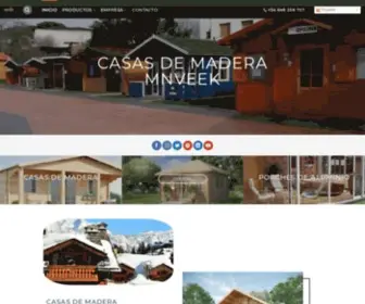 Mnveek.com(Fabricante de casas de madera) Screenshot