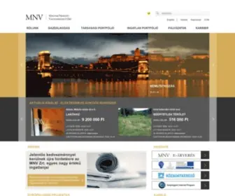 MNVZRT.hu(MNV Közérdekű adatok bannerkép Közérdekű adatok bannerkép Közérdekű adatok Elérhetőségi adatok.06.24) Screenshot