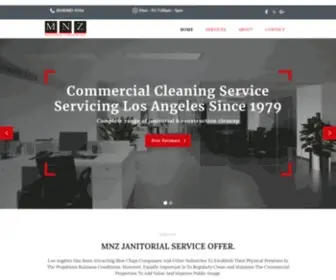 MNZ.com(Licensed Commercial Cleaning Services in Los Angeles) Screenshot