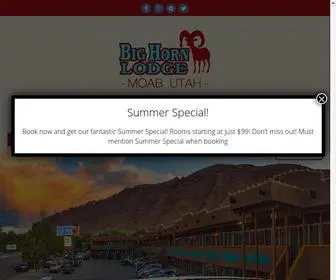 Moabbighorn.com(Big Horn Lodge) Screenshot