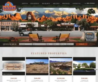 Moabrealty.com(Southeastern Utah Real Estate) Screenshot