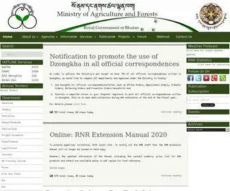 Moaf.gov.bt(Ministry of Agriculture and Forests) Screenshot