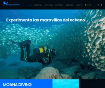 Moana-Diving.com(Todo sobre deportes) Screenshot