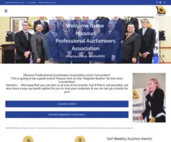 Moauctioneers.org(Missouri Professional Auctioneer Association) Screenshot