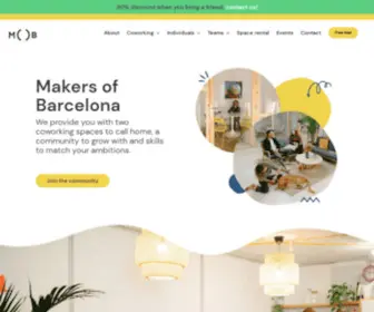 Mob-Barcelona.com(MOB Barcelona) Screenshot