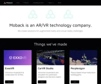 Moback.com(AR/VR technology company) Screenshot