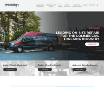 Mobalign.com(Onsite Repairs for the Commercial Trucking Industry) Screenshot