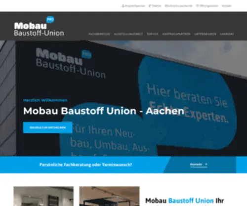 Mobau-AAchen.de(Mobau Baustoff) Screenshot