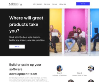 Mobbin.io(Web & Mobile App Design adn Development Company I Mobbin) Screenshot