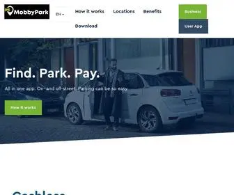 Mobbypark.com(Innovative cashless parking solutions) Screenshot