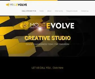 Mobeevolve.com(Start a business with our mobile friendly wesbite design packages for small business that want to get started) Screenshot