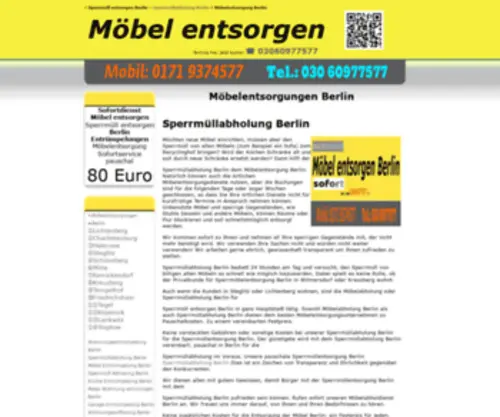 Mobel-Entsorgen-Berlin.de(SOFORT M) Screenshot