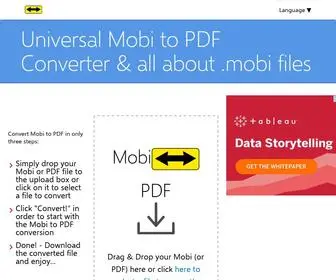 Mobi-TO-PDF.com(Mobi to PDF) Screenshot