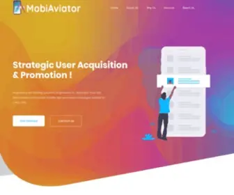 Mobiaviator.com(Web site created using create) Screenshot