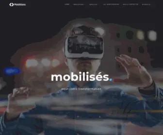 Mobiblanc.com(Mobiblanc s’occupe de votre projet et vous propose des solutions mobiles/web innovantes) Screenshot