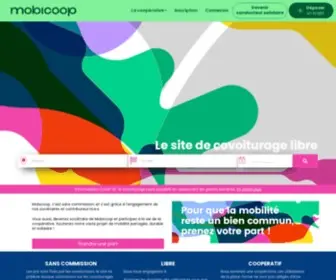 Mobicoop.fr(Le site de covoiturage libre et gratuit) Screenshot