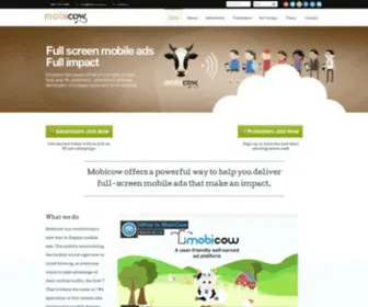 Mobicow.com(Full-screen mobile ads) Screenshot