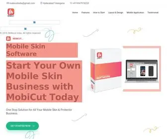 Mobicut.in(Mobile Skin Software) Screenshot