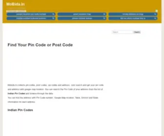 Mobida.in(Pin Code and Postal code directory) Screenshot
