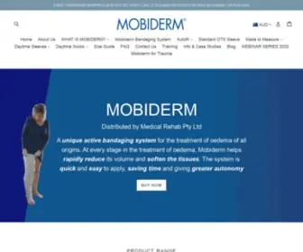 Mobiderm.com.au(Mobiderm distributed by Medical Rehab) Screenshot