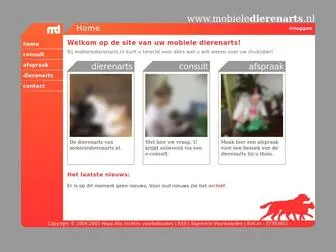 Mobieledierenarts.nl(Mobiele Dierenarts) Screenshot