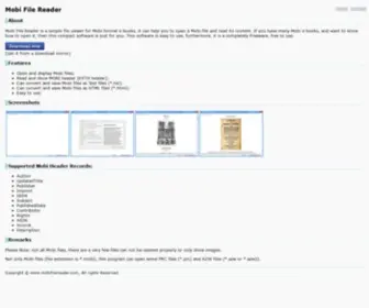 Mobifilereader.com(Mobi File Reader) Screenshot